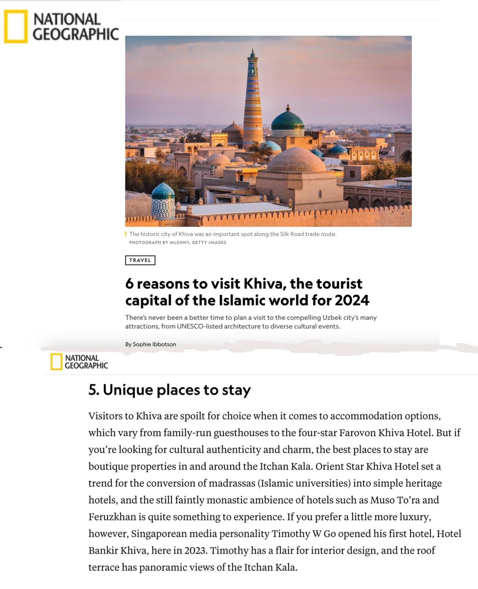 Hotel Bankir Khiva Buitenkant foto